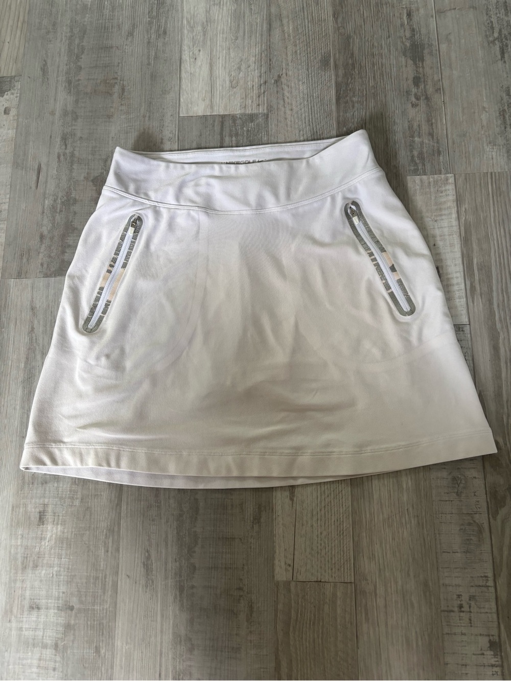 Nike Golf White Women's Athletic Skort with Zip Pockets